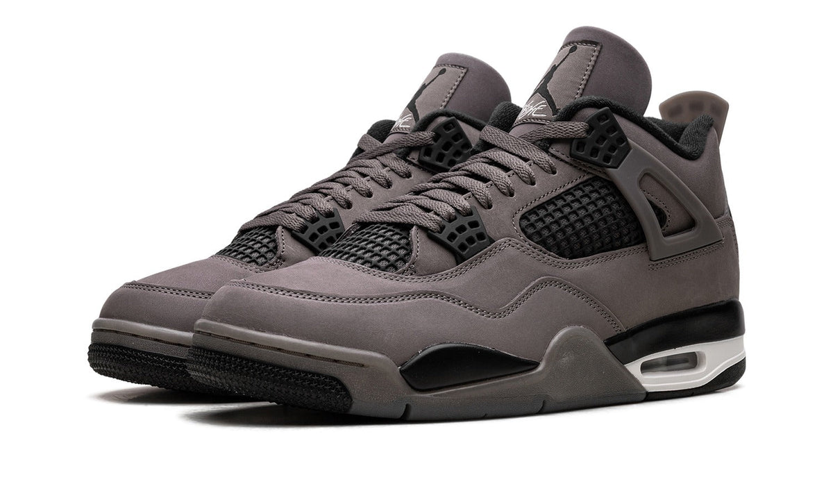 Air Jordan 4 Sneakers – Taupe, Black & White