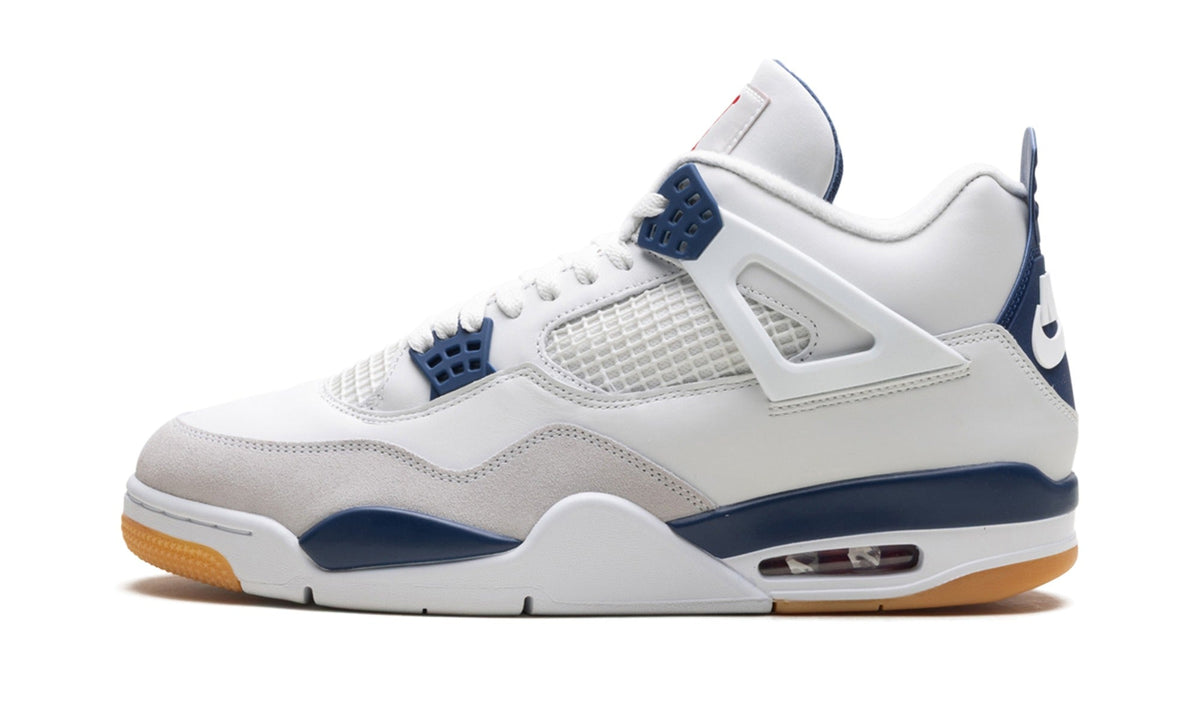 Nike SB x Air Jordan 4 Sneakers – White, Navy & Gum