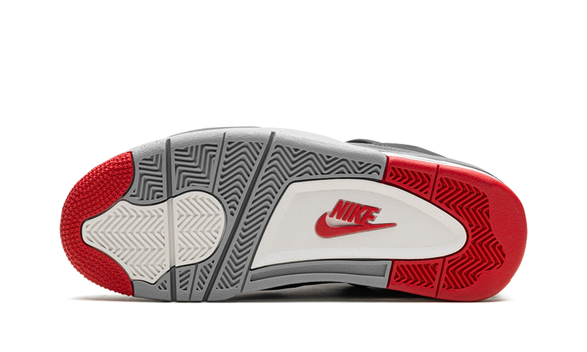 Air Jordan 4 Sneakers – Black, Grey & Red
