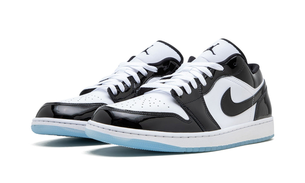 Air Jordan 1 Low Sneakers – White, Black & Ice Blue