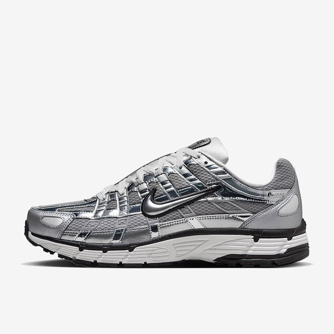 Nike P-6000 Sneakers – Metallic Silver, Grey & Black