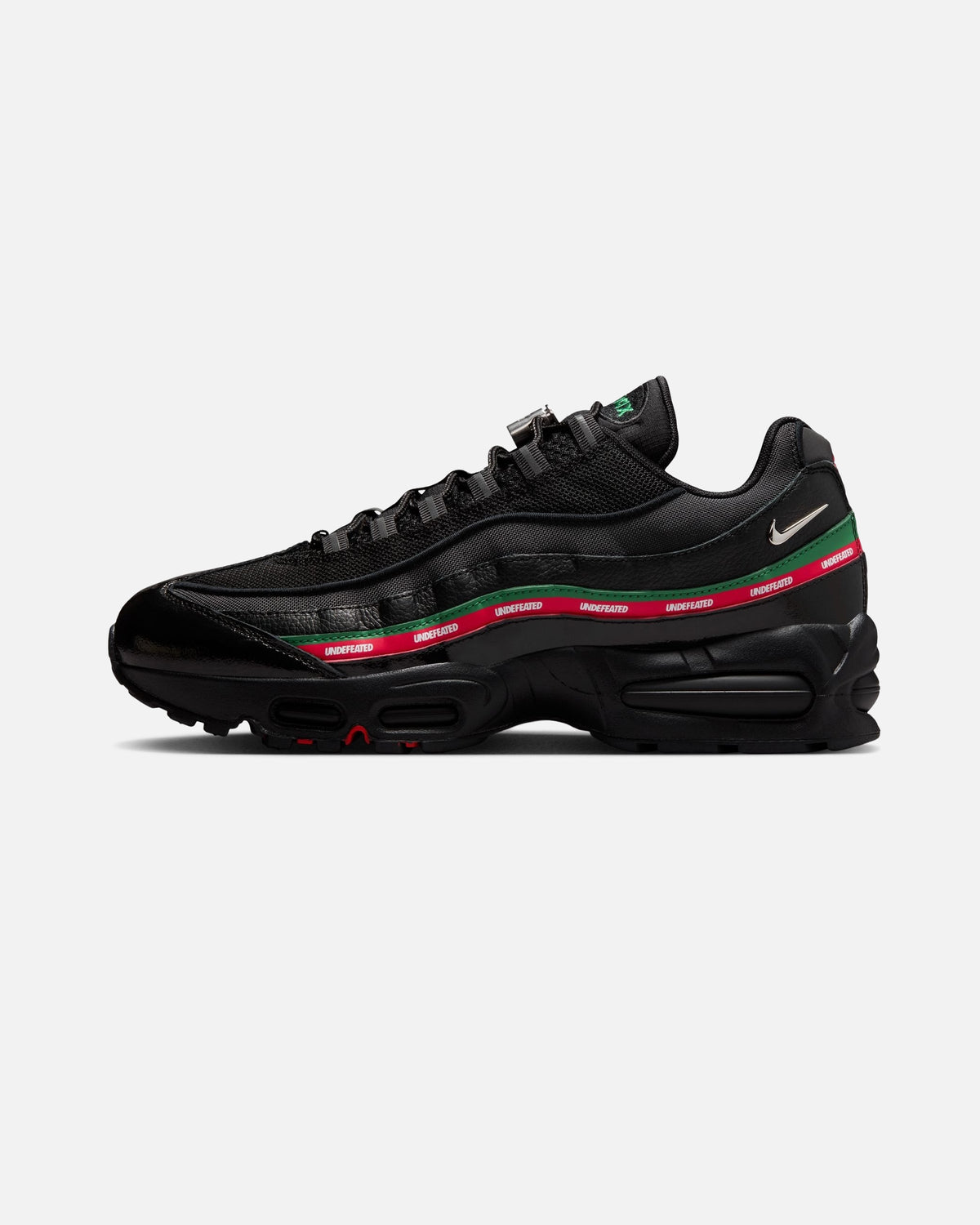 UNDEFEATED x Nike Air Max 95 Sneakers – Black with Red & Green Accents