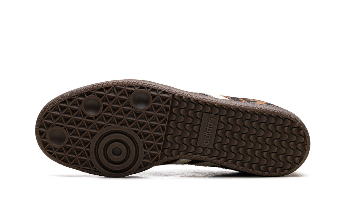 adidas Samba OG Sneakers – Leopard Print, Cream & Orange