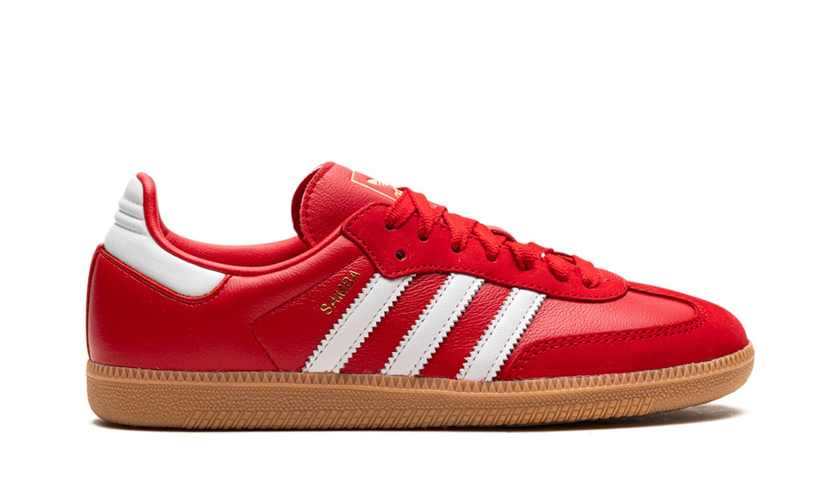 adidas Samba OG Sneakers in Red & Gum