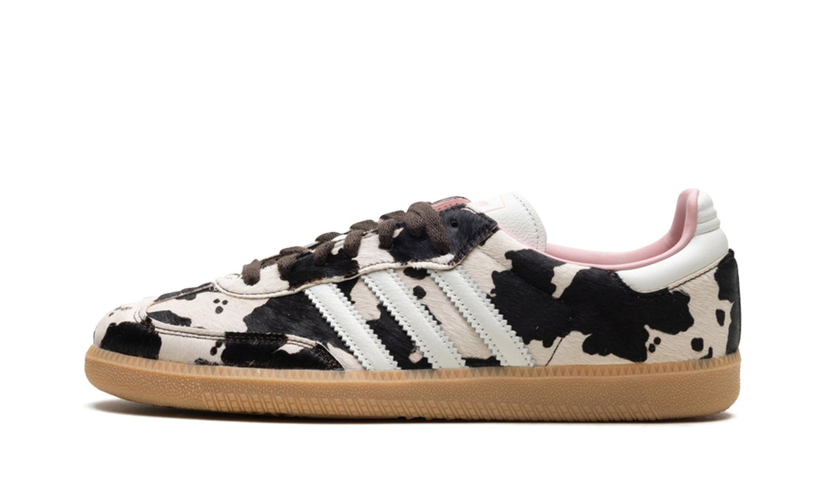 adidas Cow Print Sneakers - Off-White, Black & Gum