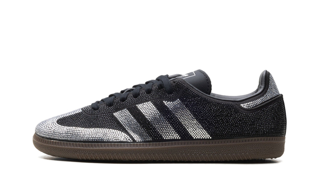 adidas Samba OG Rhinestone Sneakers – Black, Silver & Gum