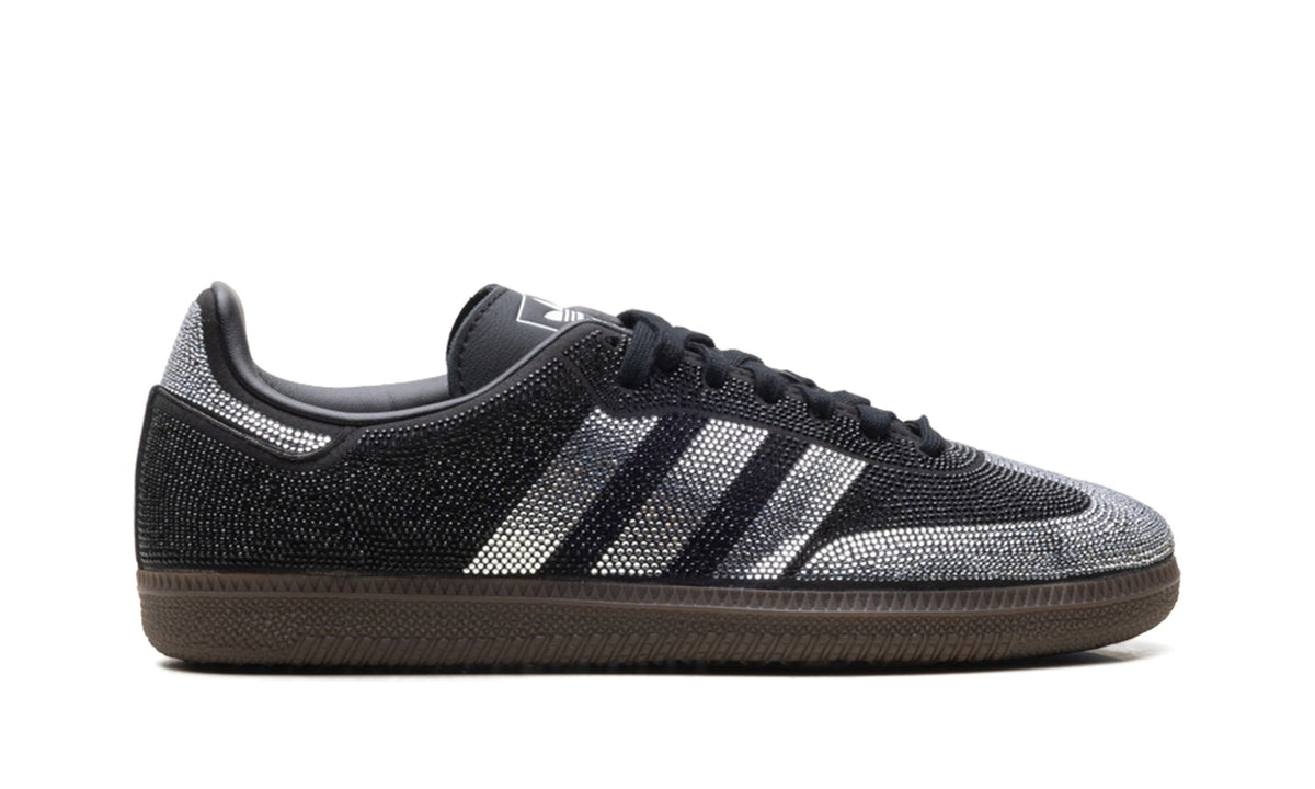adidas Samba OG Rhinestone Sneakers – Black, Silver & Gum