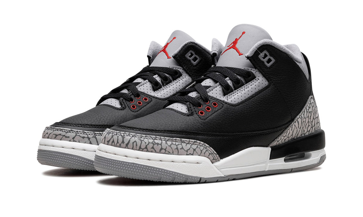 Air Jordan 3 Sneakers – Black Cement